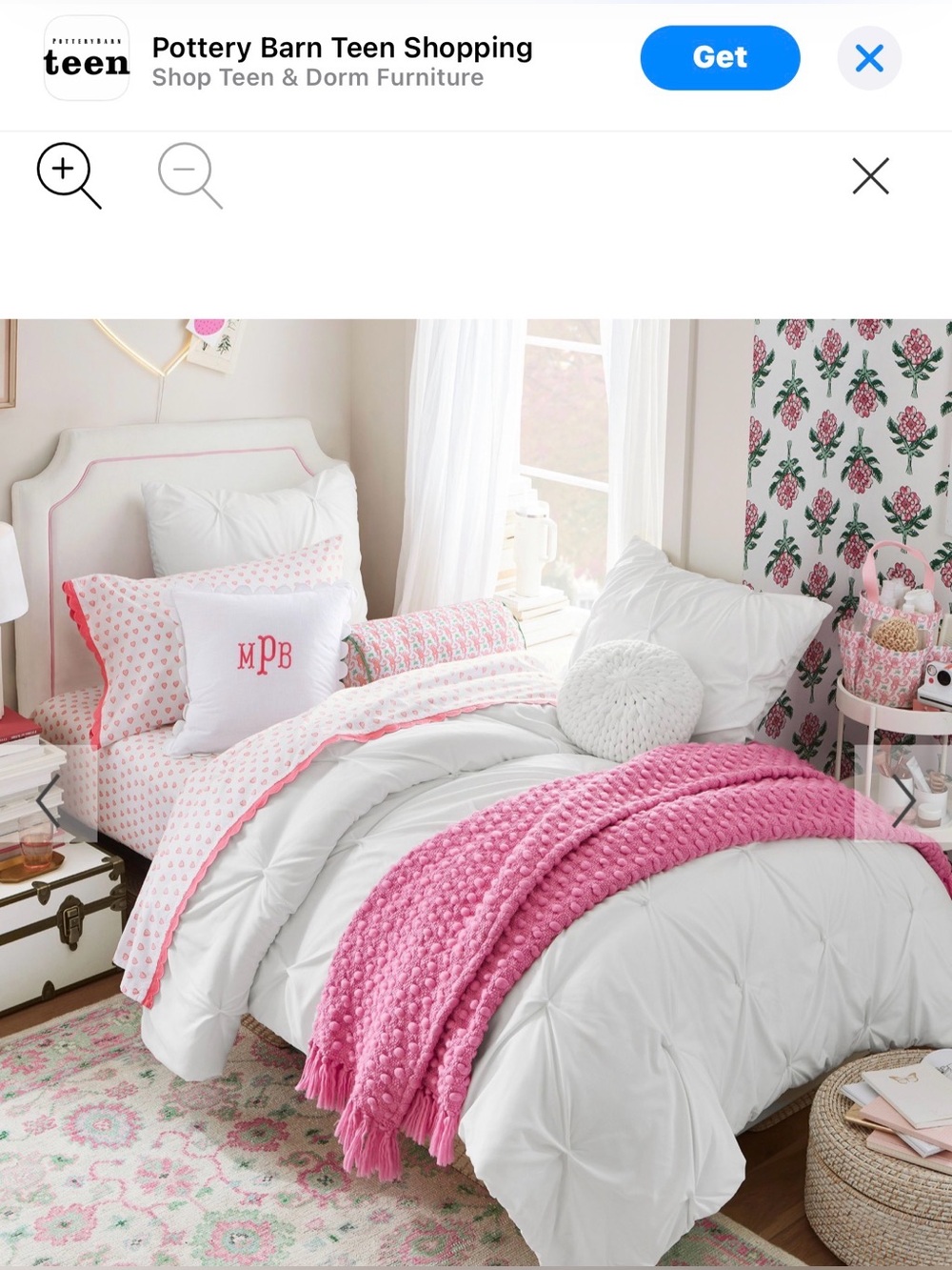 Pottery Barn Teen White Microfiber Pintuck Comforter Twin XL NWT (new with tags) - Picture 6 of 11